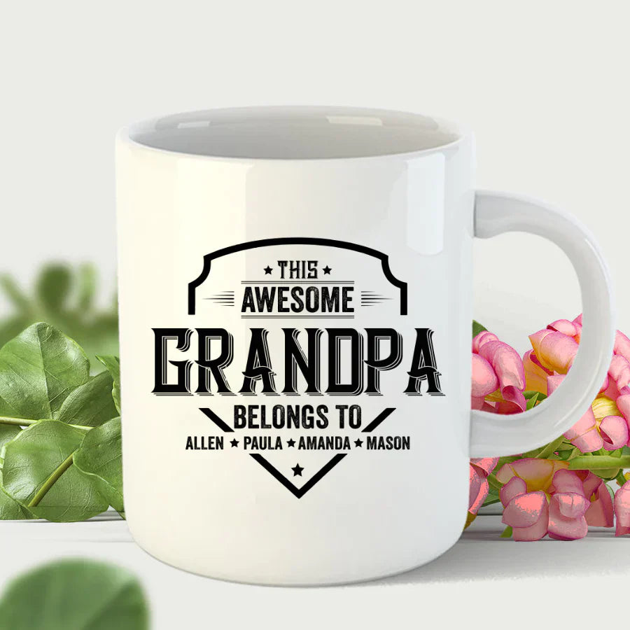 Grandpa Awesome With Grandkids VT22120051 Mug