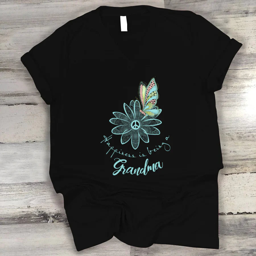 Happiness Is Being A Grandma VTN221125 V-Neck