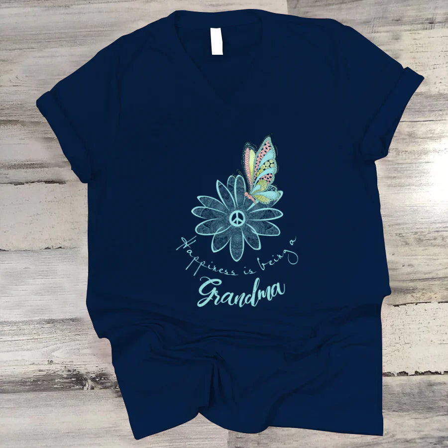Happiness Is Being A Grandma VTN221125 V-Neck