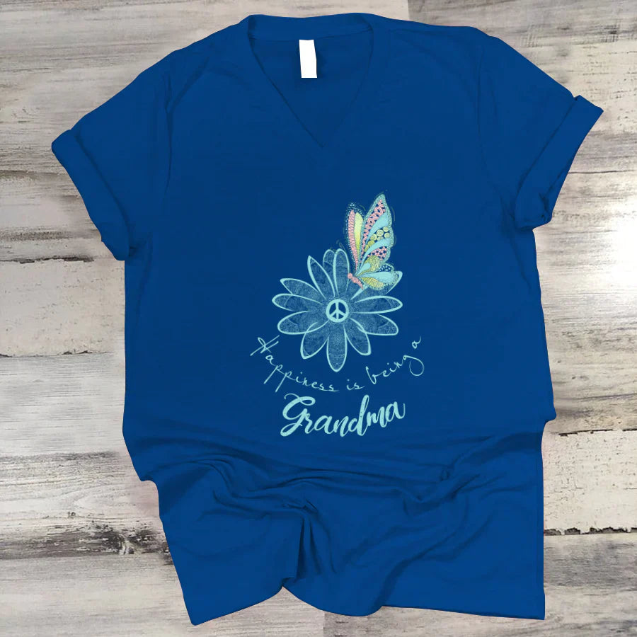Happiness Is Being A Grandma VTN221125 V-Neck
