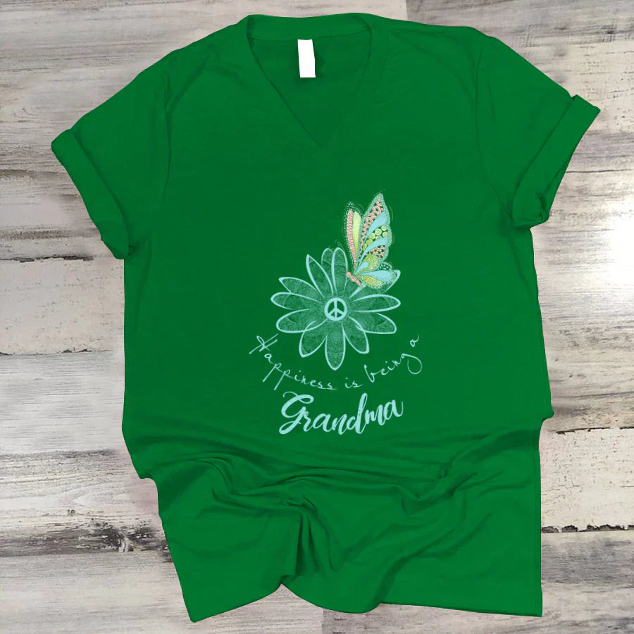 Happiness Is Being A Grandma VTN221125 V-Neck