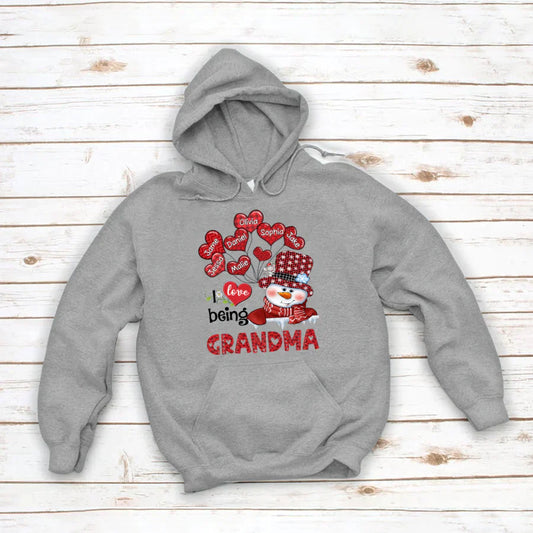 I Love Being A Grandma And Kids CTH01 Hoodie