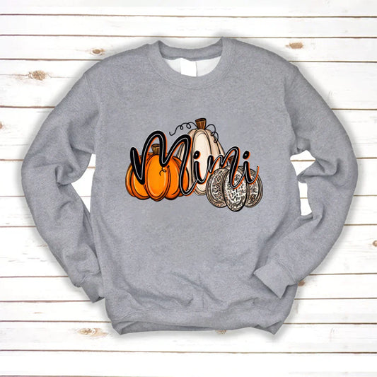 Mimi Pumpkin Leopard Autumn Sweatshirt