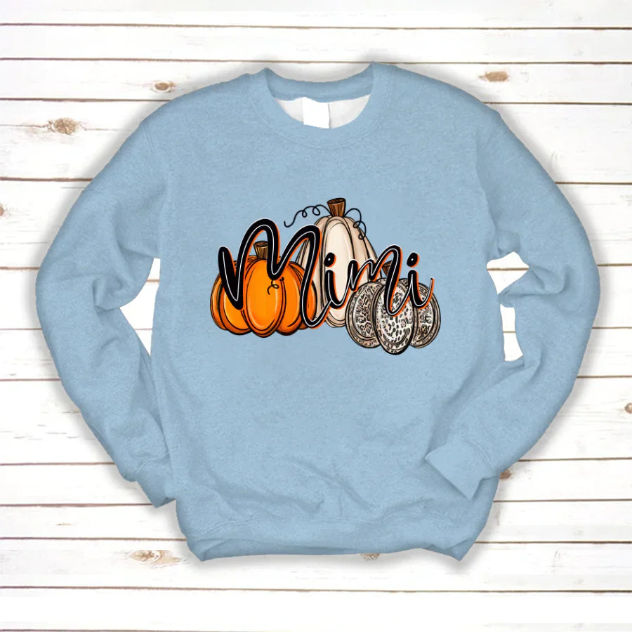 Mimi Pumpkin Leopard Autumn Sweatshirt