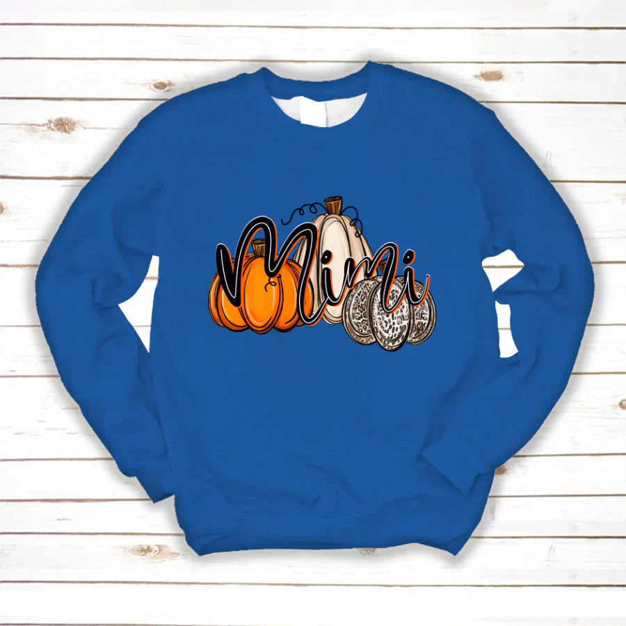 Mimi Pumpkin Leopard Autumn Sweatshirt