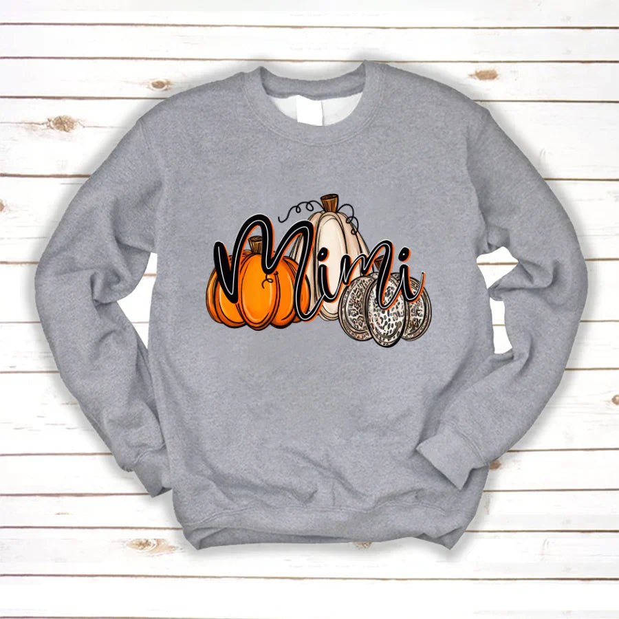 Mimi Pumpkins Leopard Autumn Sweatshirt