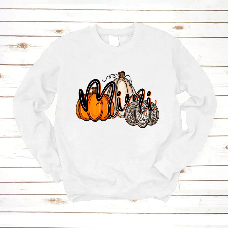 Mimi Pumpkins Leopard Autumn Sweatshirt