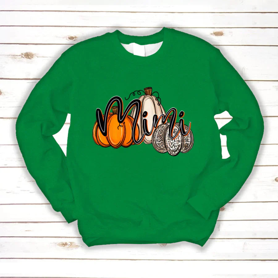 Mimi Pumpkins Leopard Autumn Sweatshirt