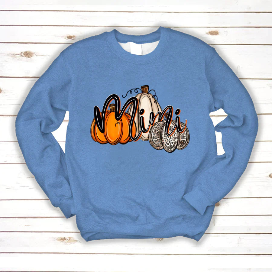 Mimi Pumpkins Leopard Autumn Sweatshirt