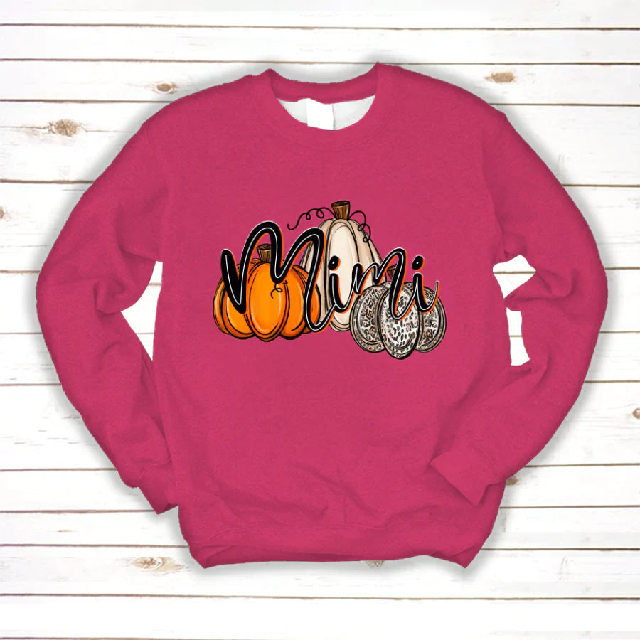 Mimi Pumpkins Leopard Autumn Sweatshirt