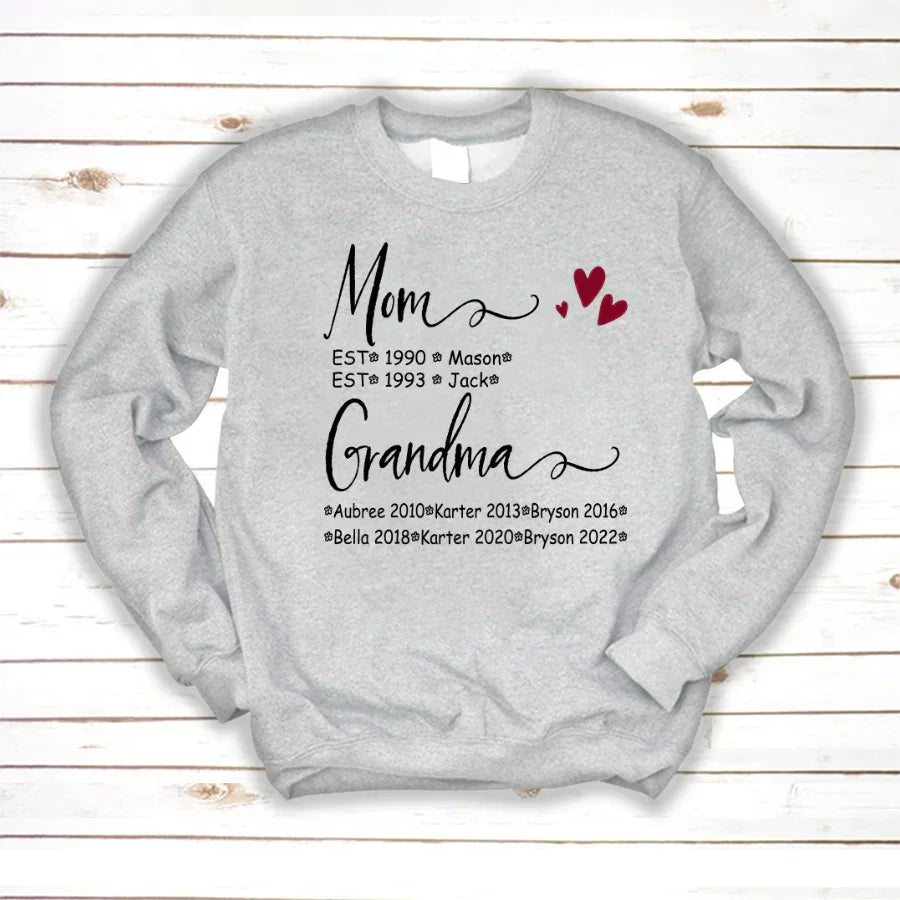 Mom And Grandma Kids Est VT22120093 Sweatshirt