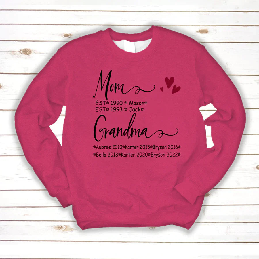 Mom And Grandma Kids Est VT22120093 Sweatshirt