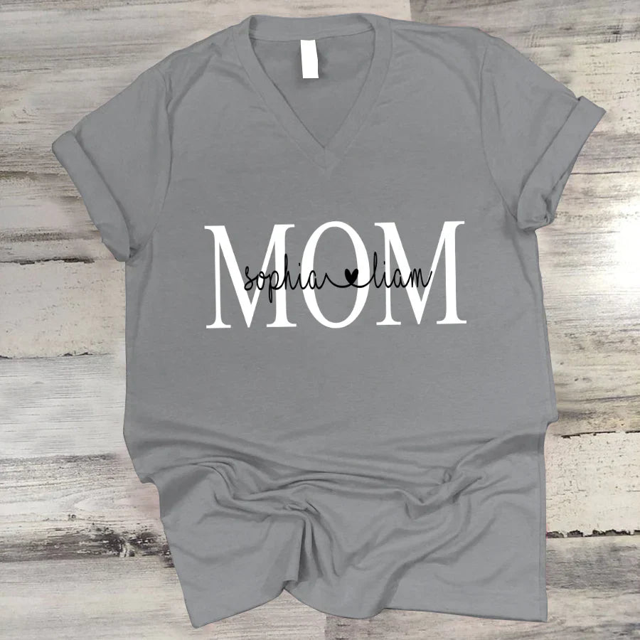 Mom And Kids Heart VTN2212002 V-Neck