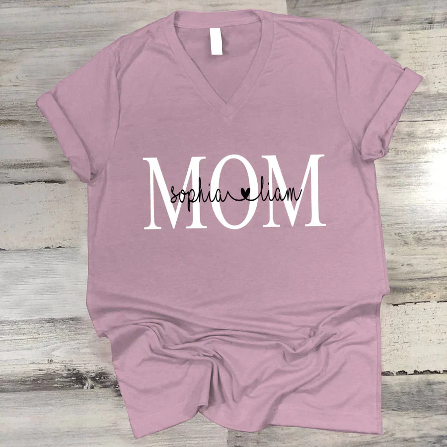 Mom And Kids Heart VTN2212002 V-Neck