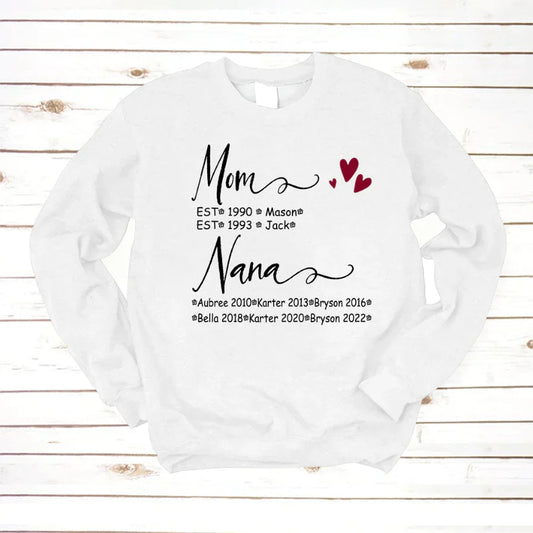 Mom And Nana Kids Est VT22120093 Sweatshirt