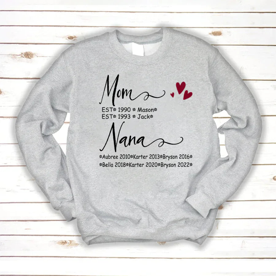 Mom And Nana Kids Est VT22120093 Sweatshirt