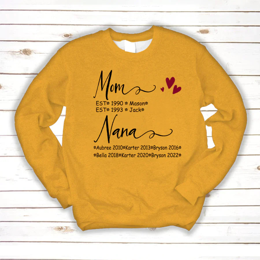 Mom And Nana Kids Est VT22120093 Sweatshirt