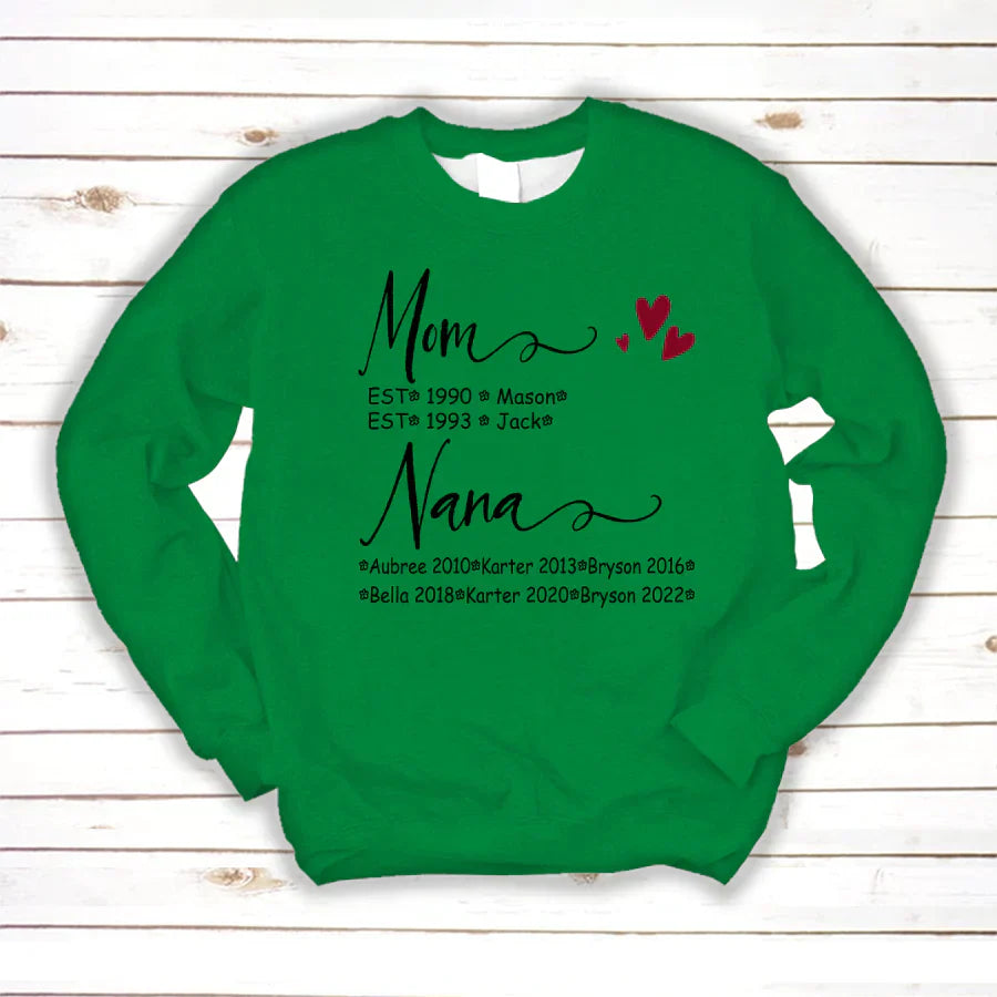 Mom And Nana Kids Est VT22120093 Sweatshirt