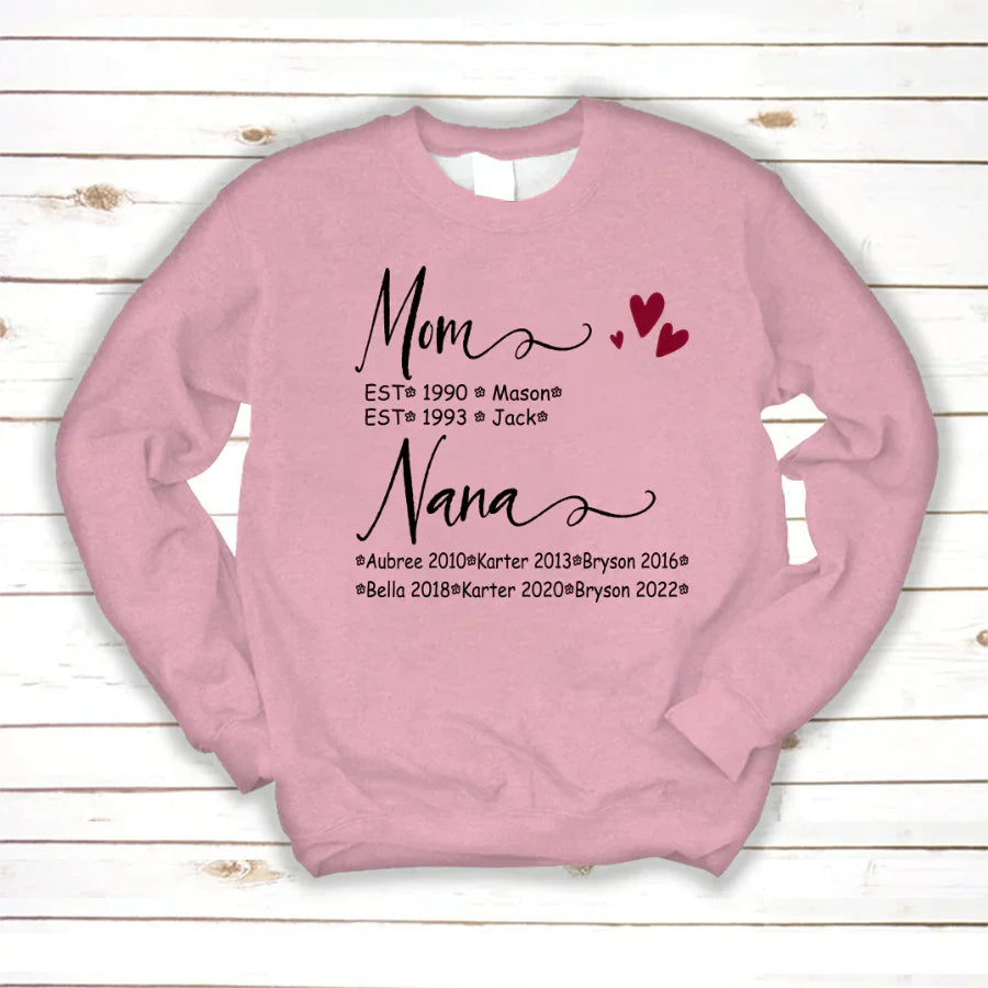 Mom And Nana Kids Est VT22120093 Sweatshirt