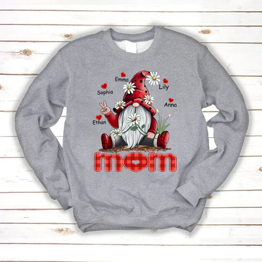 Mom Gnome Heart Kids VT22120072 Sweatshirt