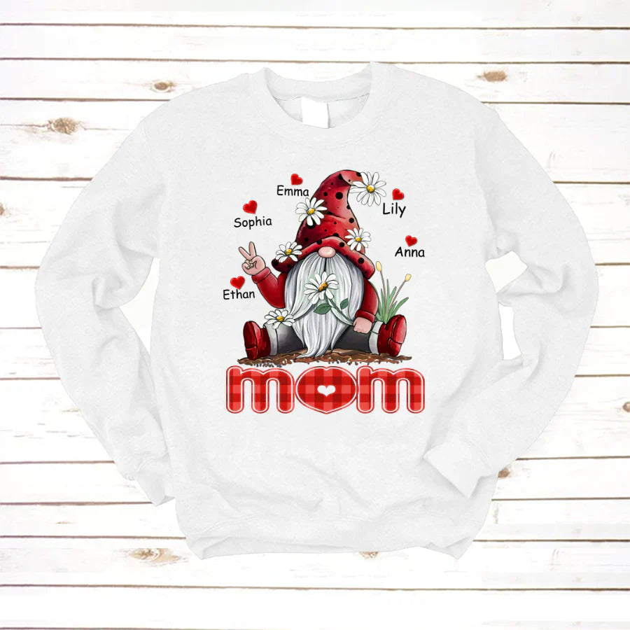 Mom Gnome Heart Kids VT22120072 Sweatshirt