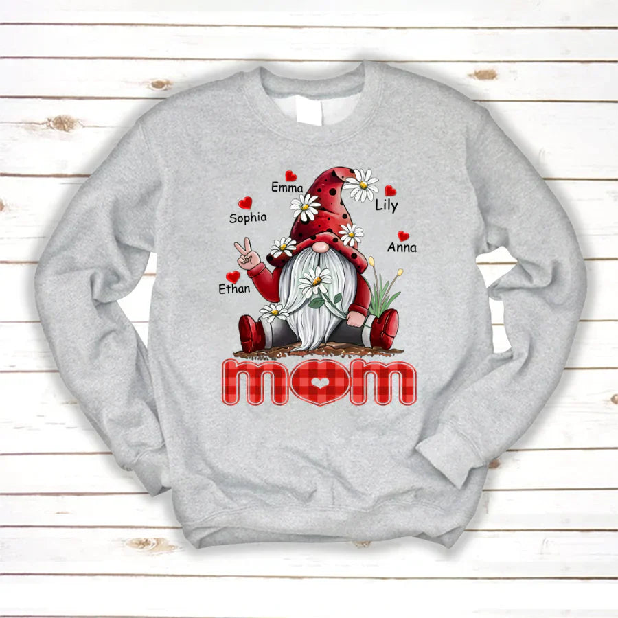 Mom Gnome Heart Kids VT22120072 Sweatshirt