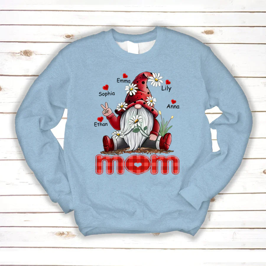 Mom Gnome Heart Kids VT22120072 Sweatshirt