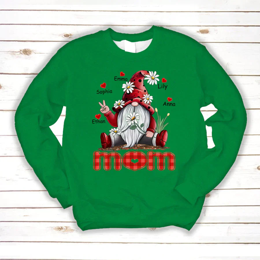 Mom Gnome Heart Kids VT22120072 Sweatshirt