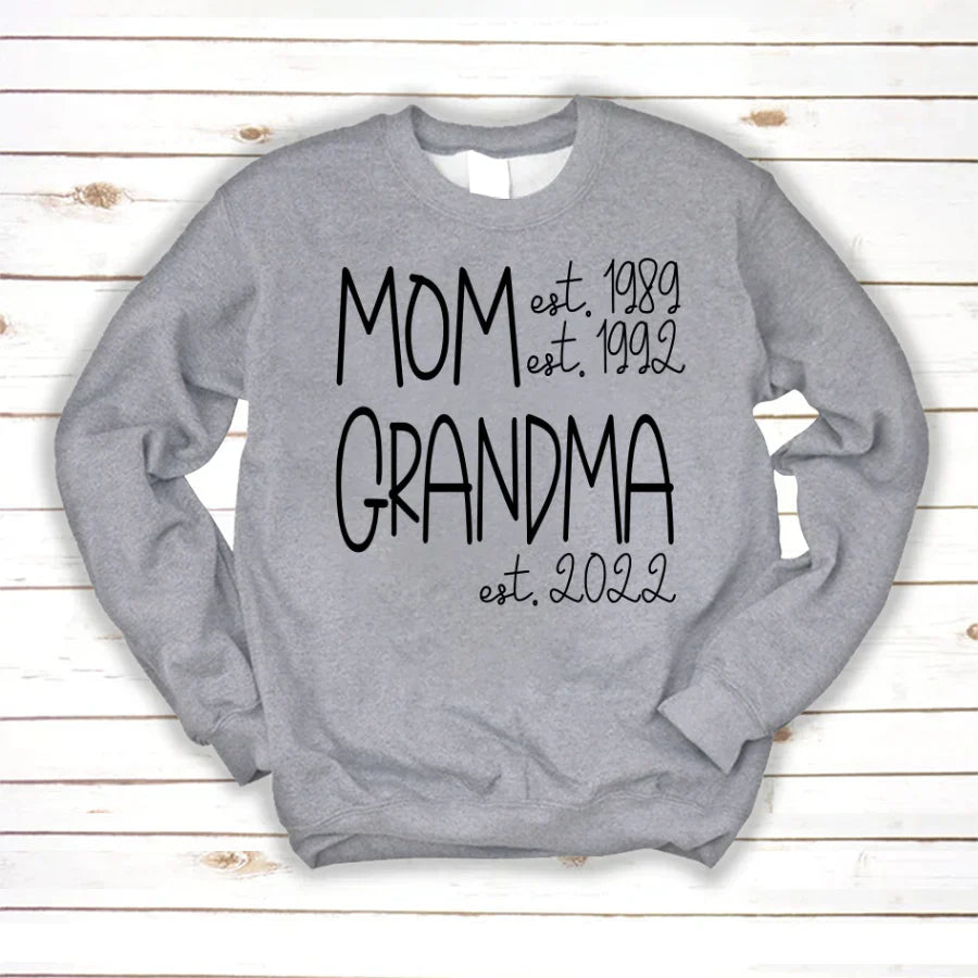 Mom Grandma New Est Sweet VT22120041 Sweatshirt