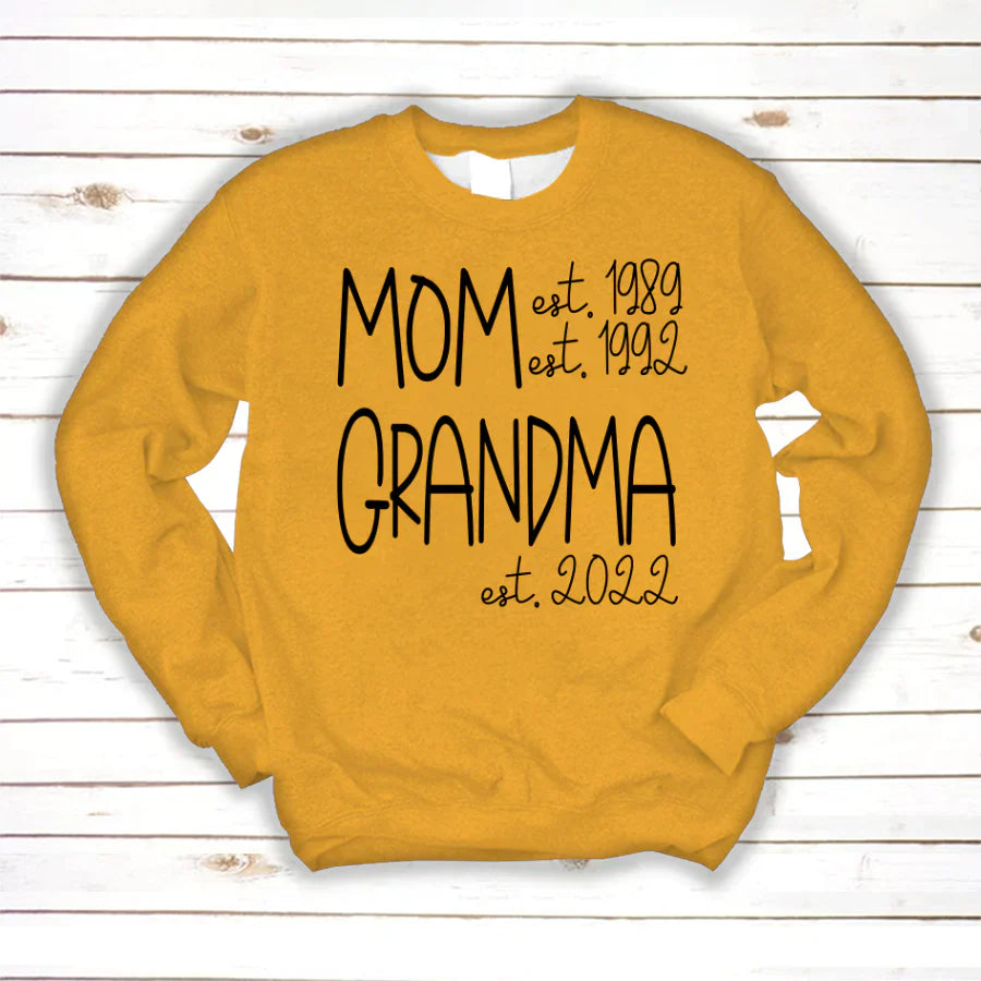Mom Grandma New Est Sweet VT22120041 Sweatshirt