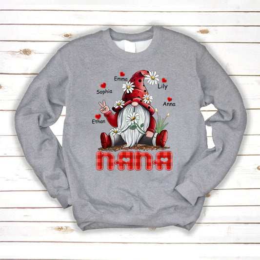 Nana Gnome Heart Kids VT22120072 Sweatshirt