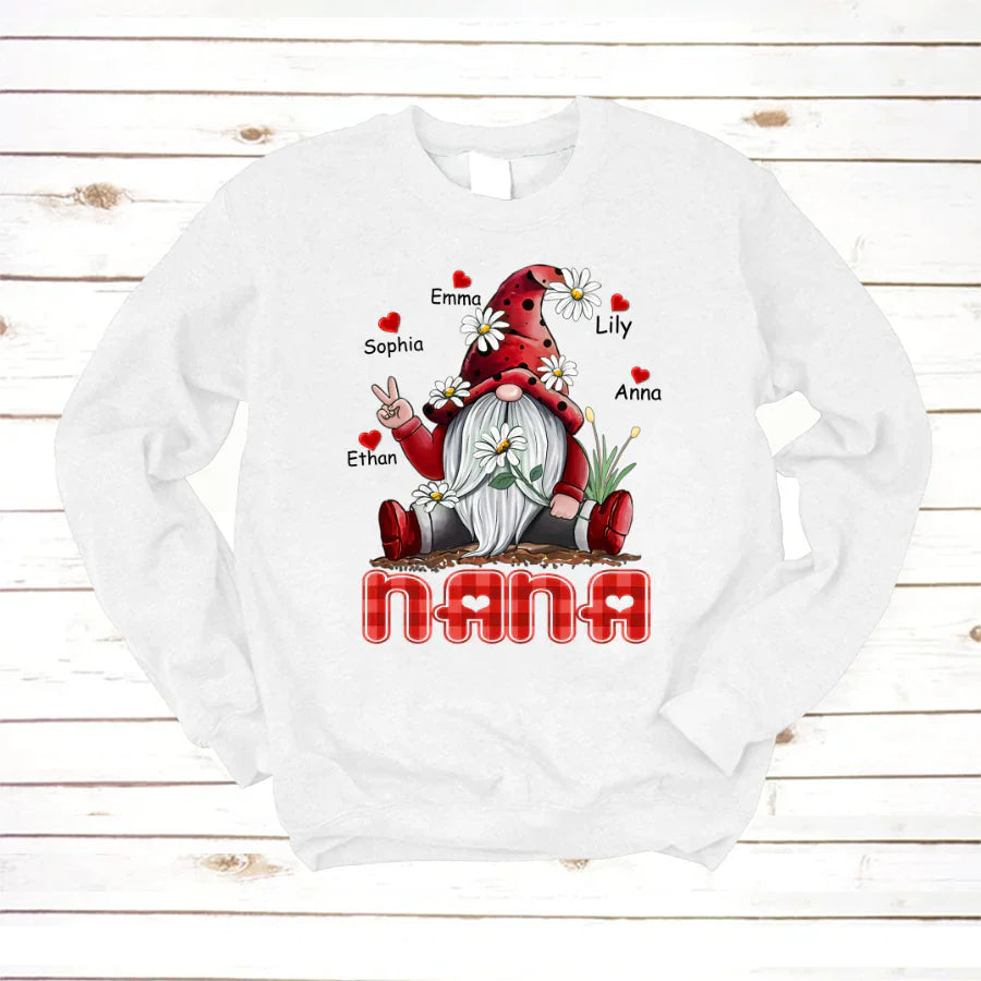 Nana Gnome Heart Kids VT22120072 Sweatshirt