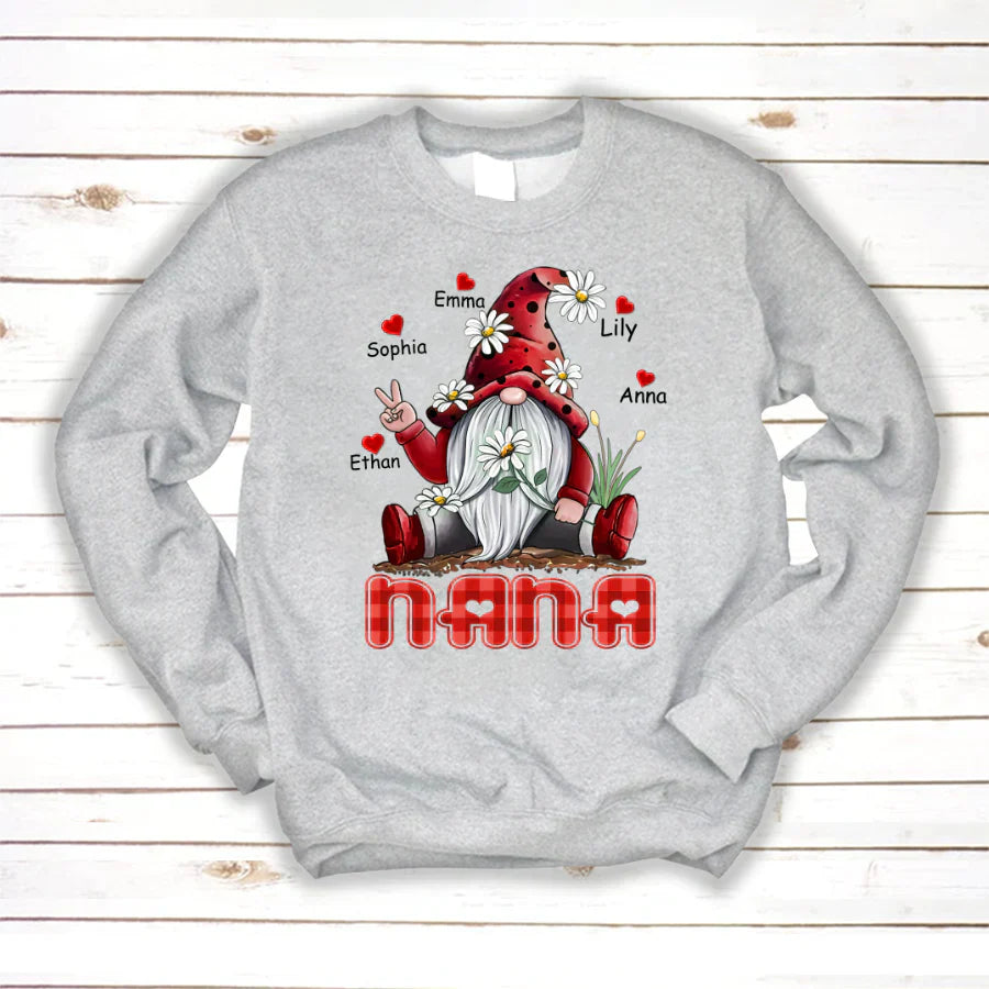 Nana Gnome Heart Kids VT22120072 Sweatshirt