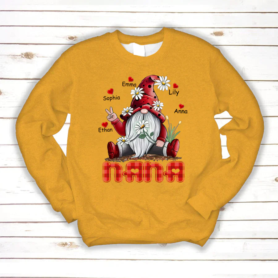 Nana Gnome Heart Kids VT22120072 Sweatshirt