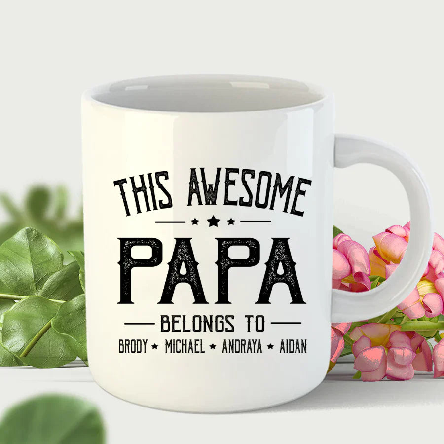 Papa And Kids Awesome VT2212002 Mug