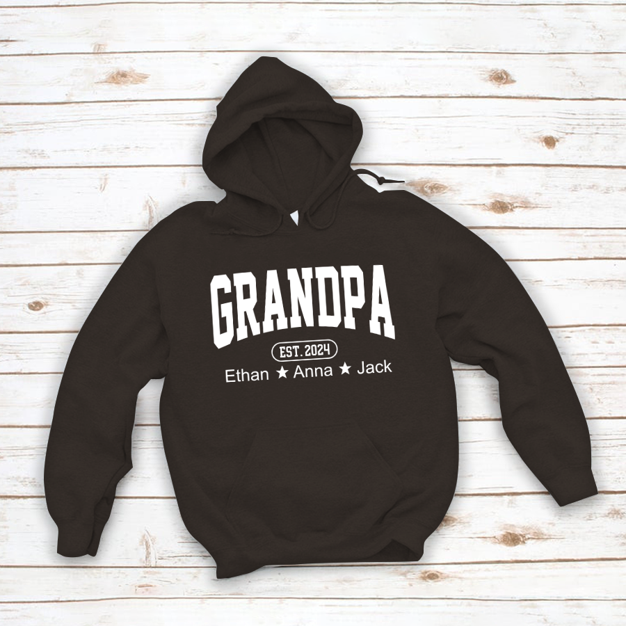 Personalized Dad Grandpa And Grandkids Father's Day Gift Shirt