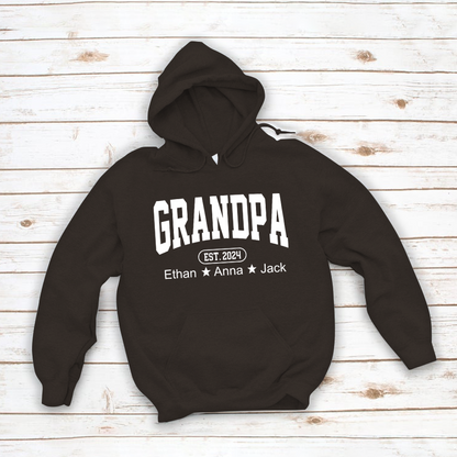Personalized Dad Grandpa And Grandkids Father's Day Gift Shirt