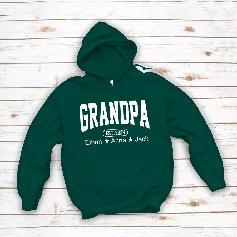 Personalized Dad Grandpa And Grandkids Father's Day Gift Shirt