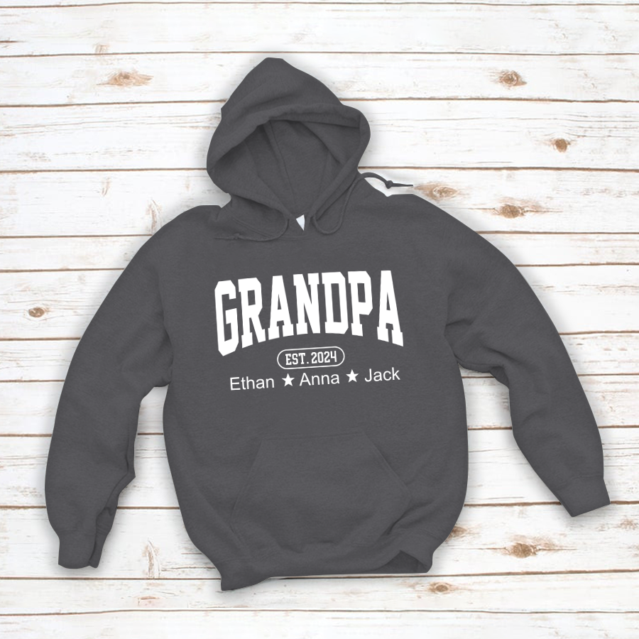 Personalized Dad Grandpa And Grandkids Father's Day Gift Shirt
