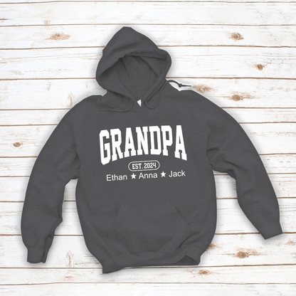 Personalized Dad Grandpa And Grandkids Father's Day Gift Shirt