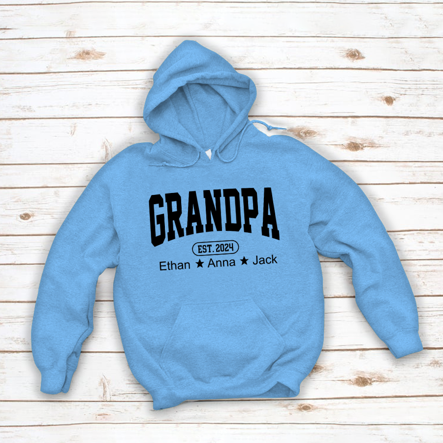 Personalized Dad Grandpa And Grandkids Father's Day Gift Shirt