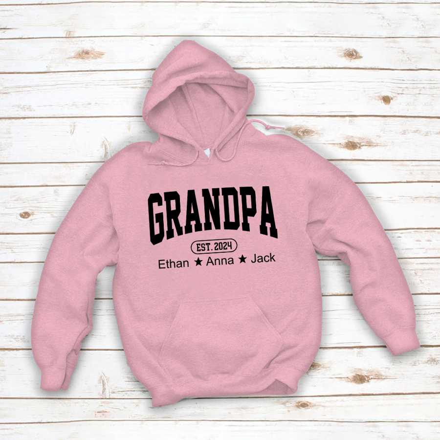 Personalized Dad Grandpa And Grandkids Father's Day Gift Shirt