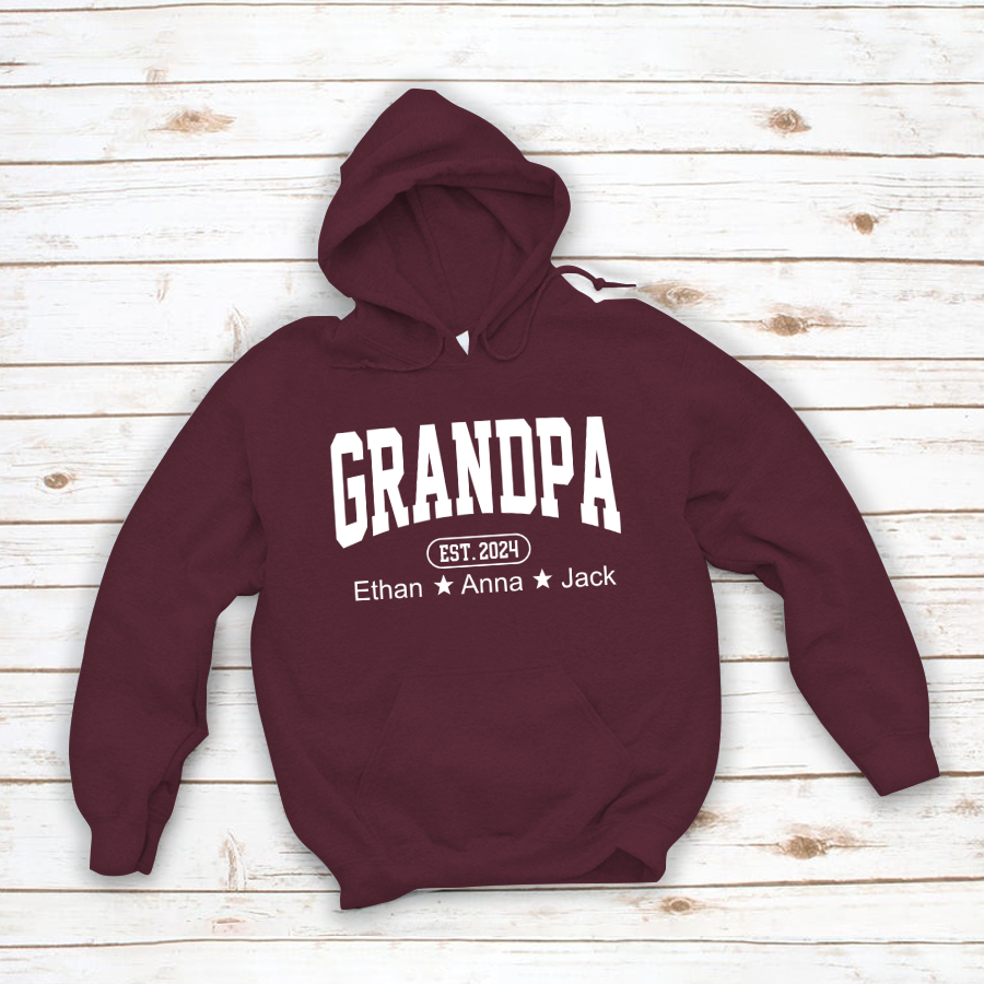 Personalized Dad Grandpa And Grandkids Father's Day Gift Shirt