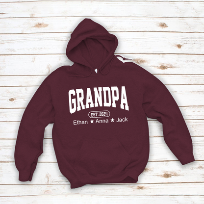 Personalized Dad Grandpa And Grandkids Father's Day Gift Shirt