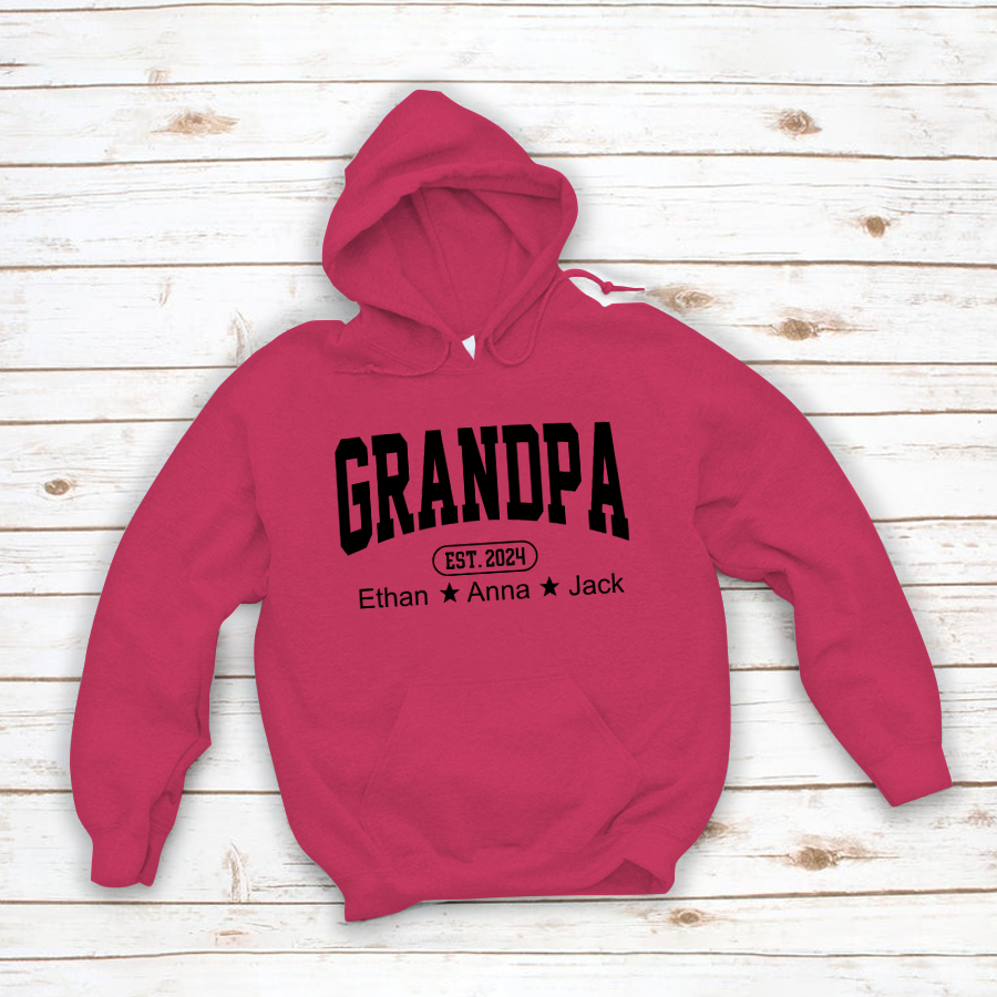 Personalized Dad Grandpa And Grandkids Father's Day Gift Shirt