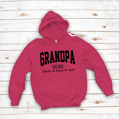 Personalized Dad Grandpa And Grandkids Father's Day Gift Shirt