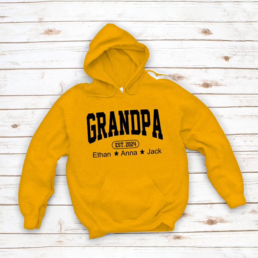 Personalized Dad Grandpa And Grandkids Father's Day Gift Shirt