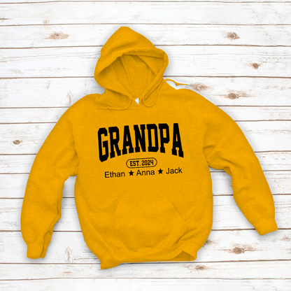 Personalized Dad Grandpa And Grandkids Father's Day Gift Shirt