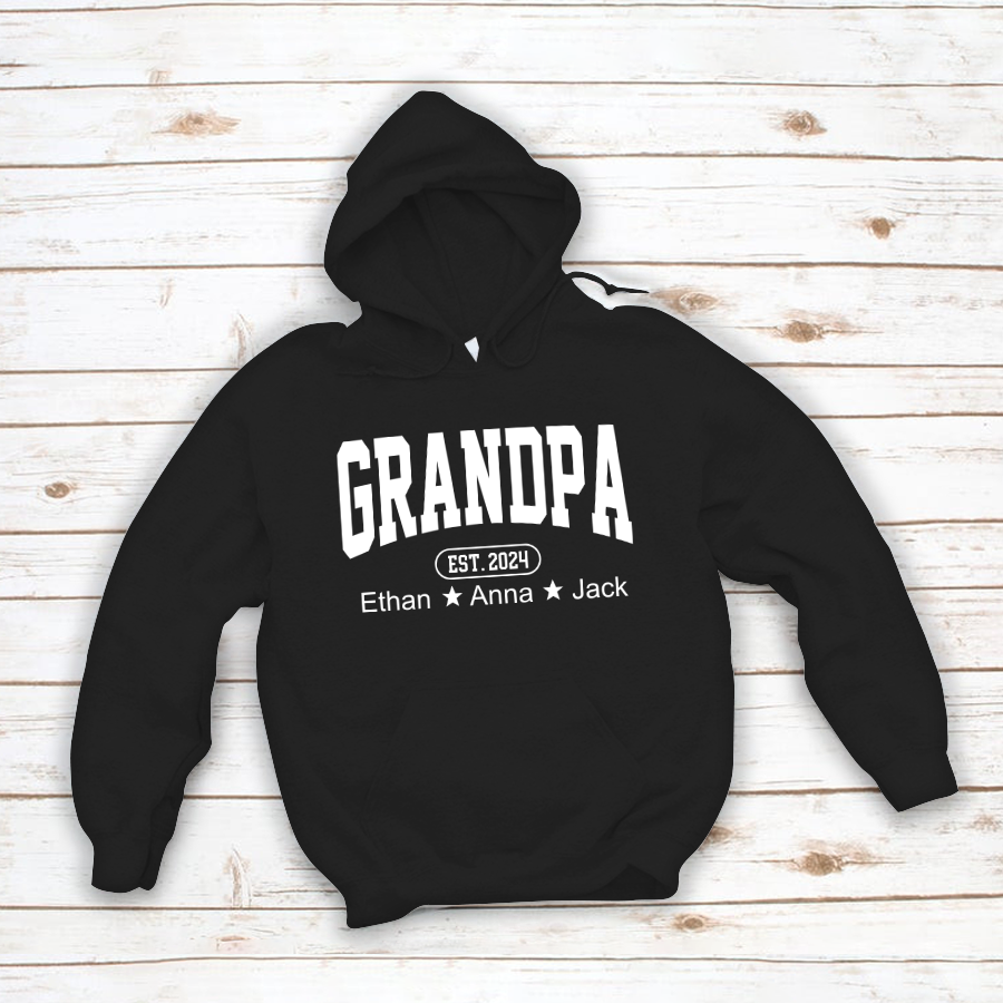Personalized Dad Grandpa And Grandkids Father's Day Gift Shirt