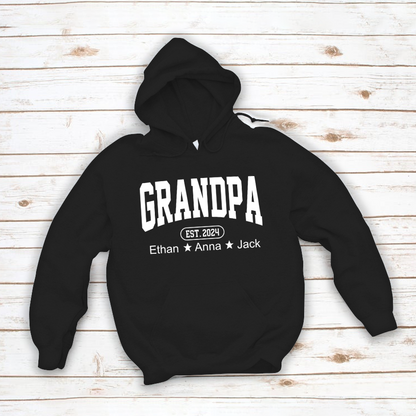 Personalized Dad Grandpa And Grandkids Father's Day Gift Shirt